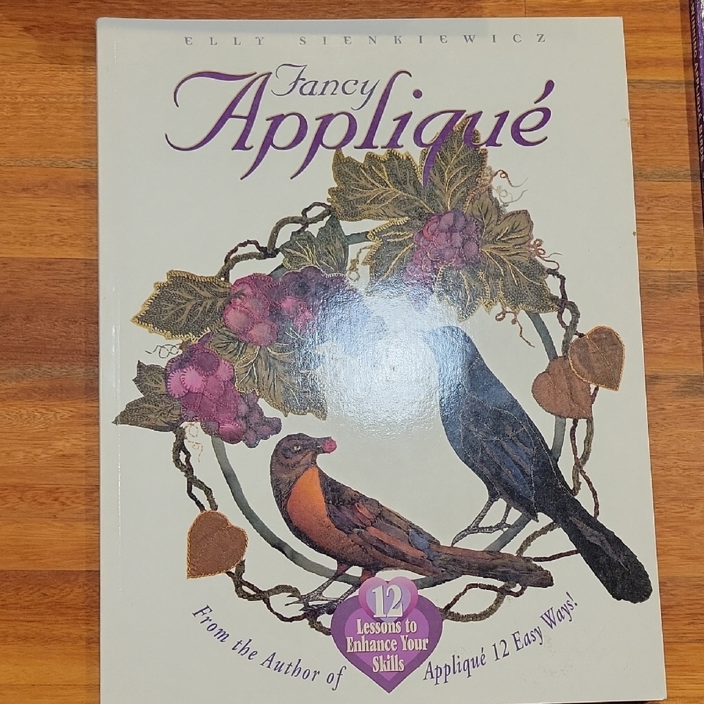 Fancy Appliqué Book with Bird and Floral Design